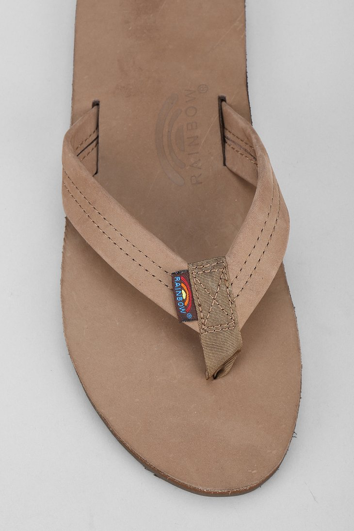 rainbow thong sandals
