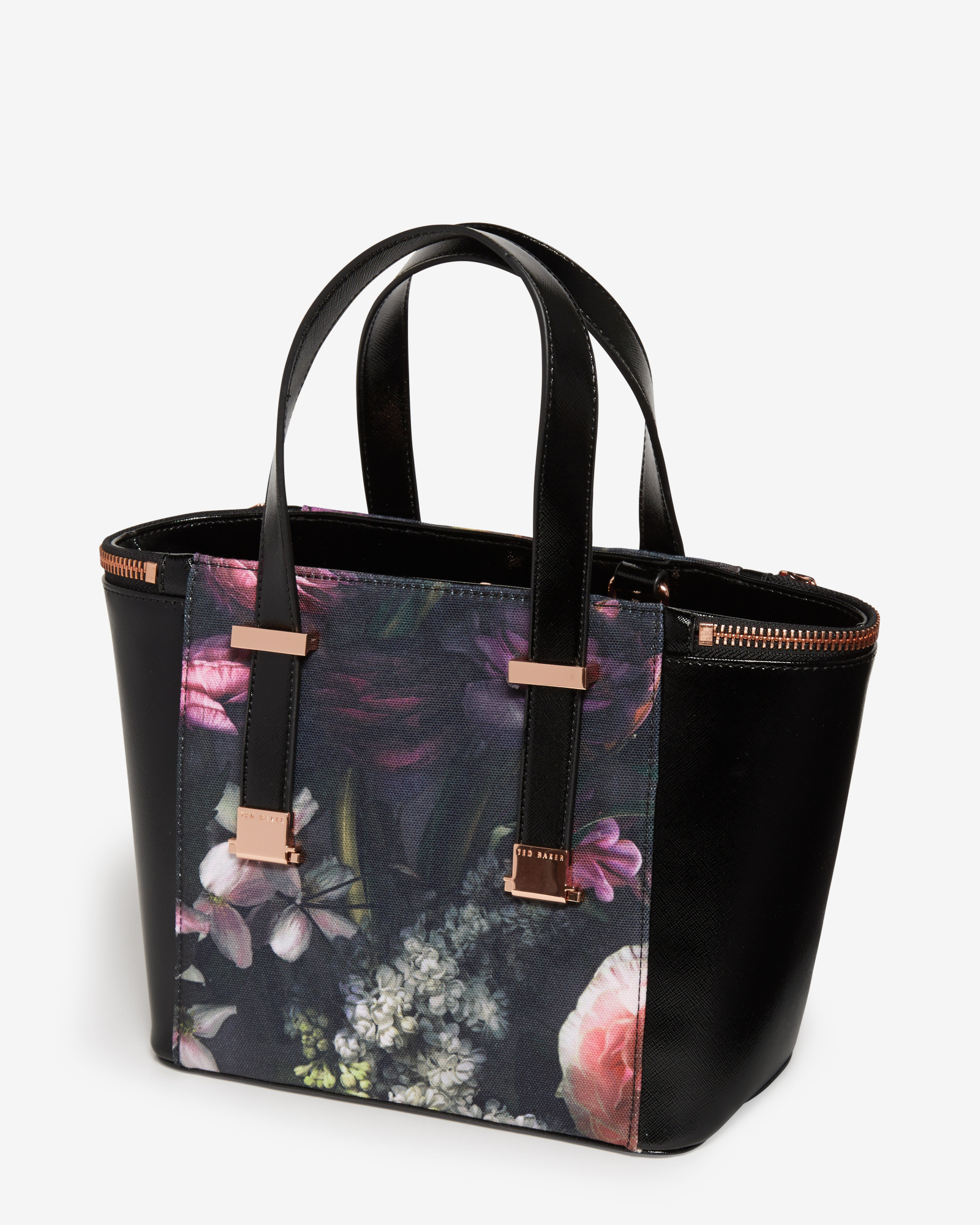 Ted Baker Cicilia Floral-Print Tote in Black | Lyst UK