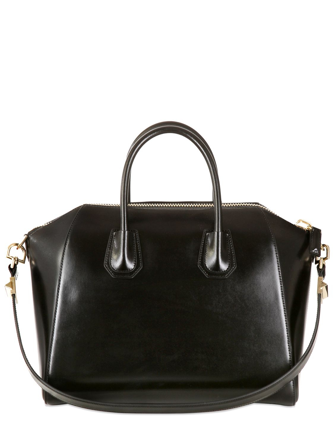 Givenchy Medium Antigona Shiny Smooth Leather Bag in Black | Lyst