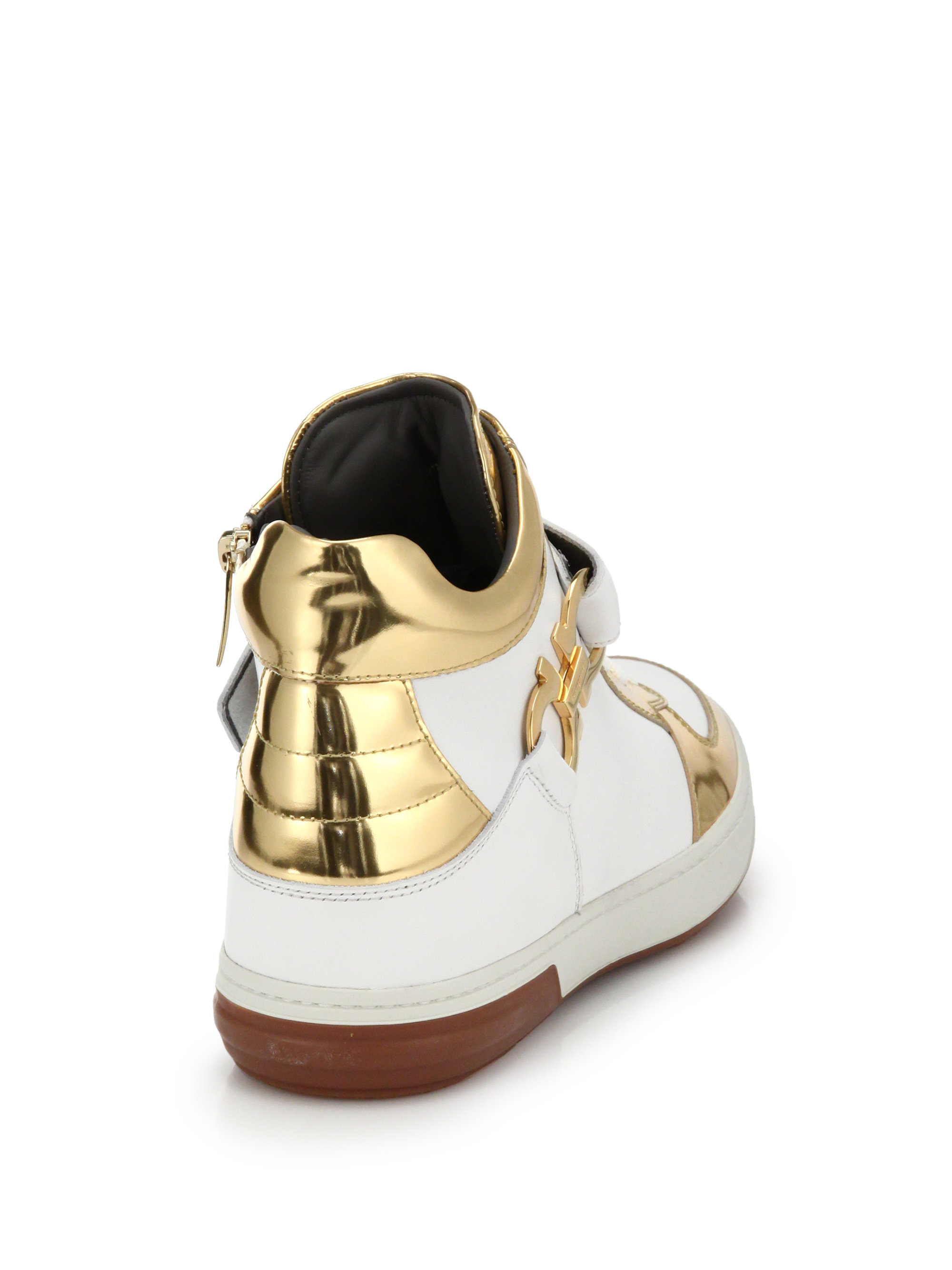 ferragamo high top sneakers