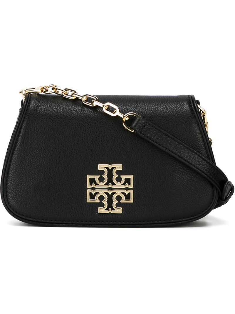 Lyst - Tory Burch Britten Cross-Body Bag in Black