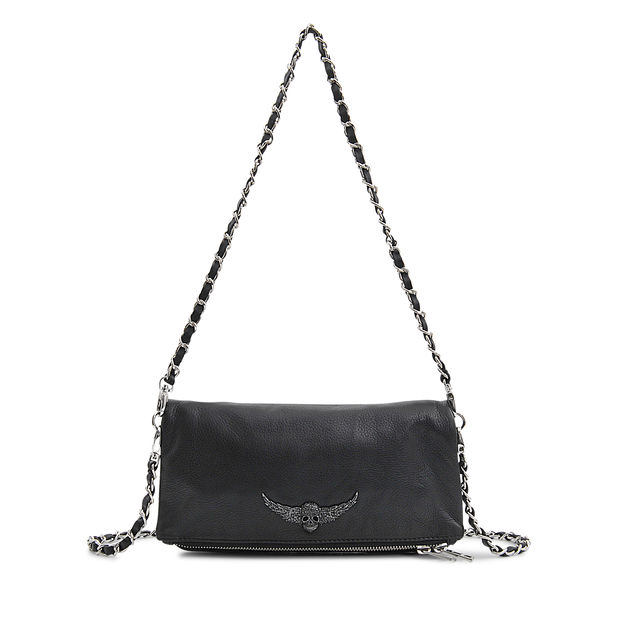 Zadig & Voltaire Leather Rock Clutch in Black - Lyst