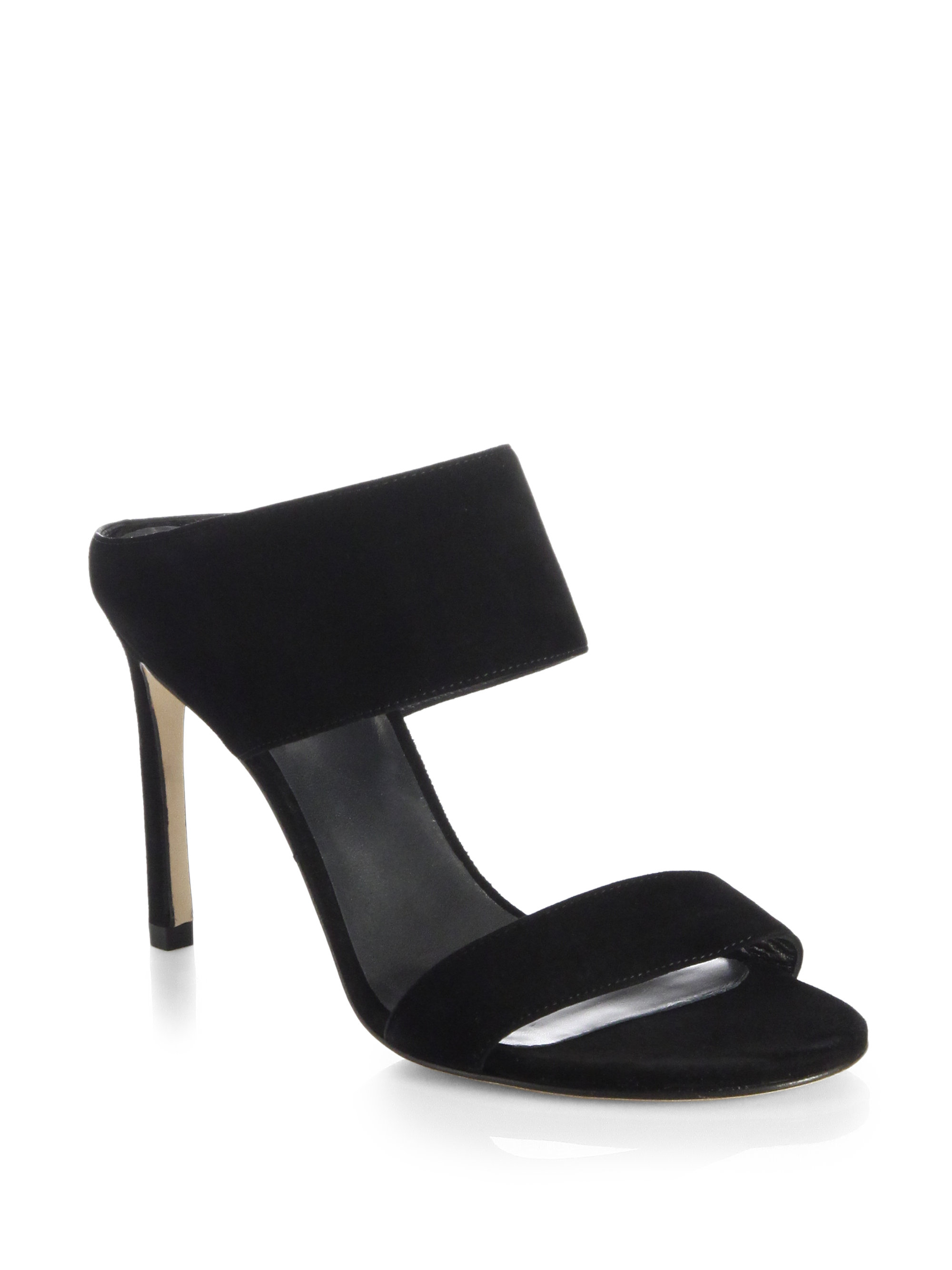 stuart weitzman black mules