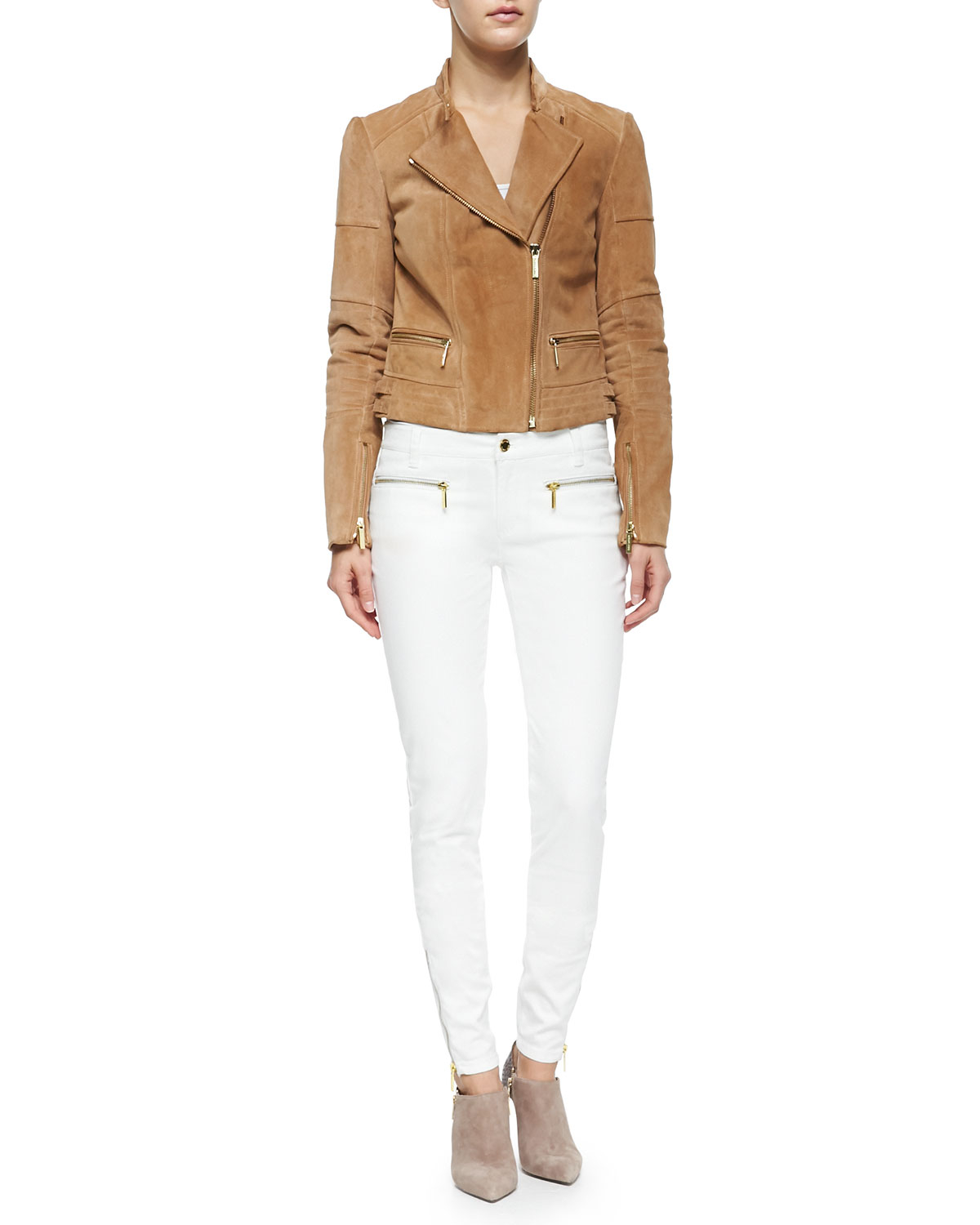 michael kors white skinny jeans