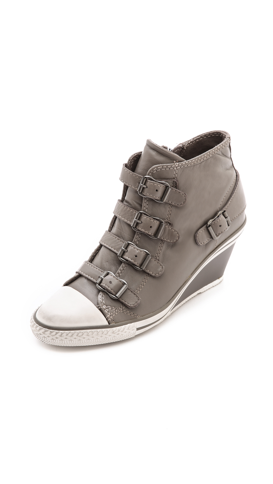 Ash Genial Low Wedge Sneakers - Perkish in Gray - Lyst
