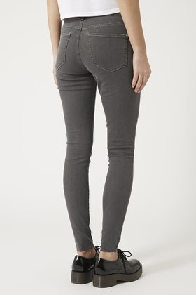 TOPSHOP Moto Grey Leigh Jeans in Grey - Lyst