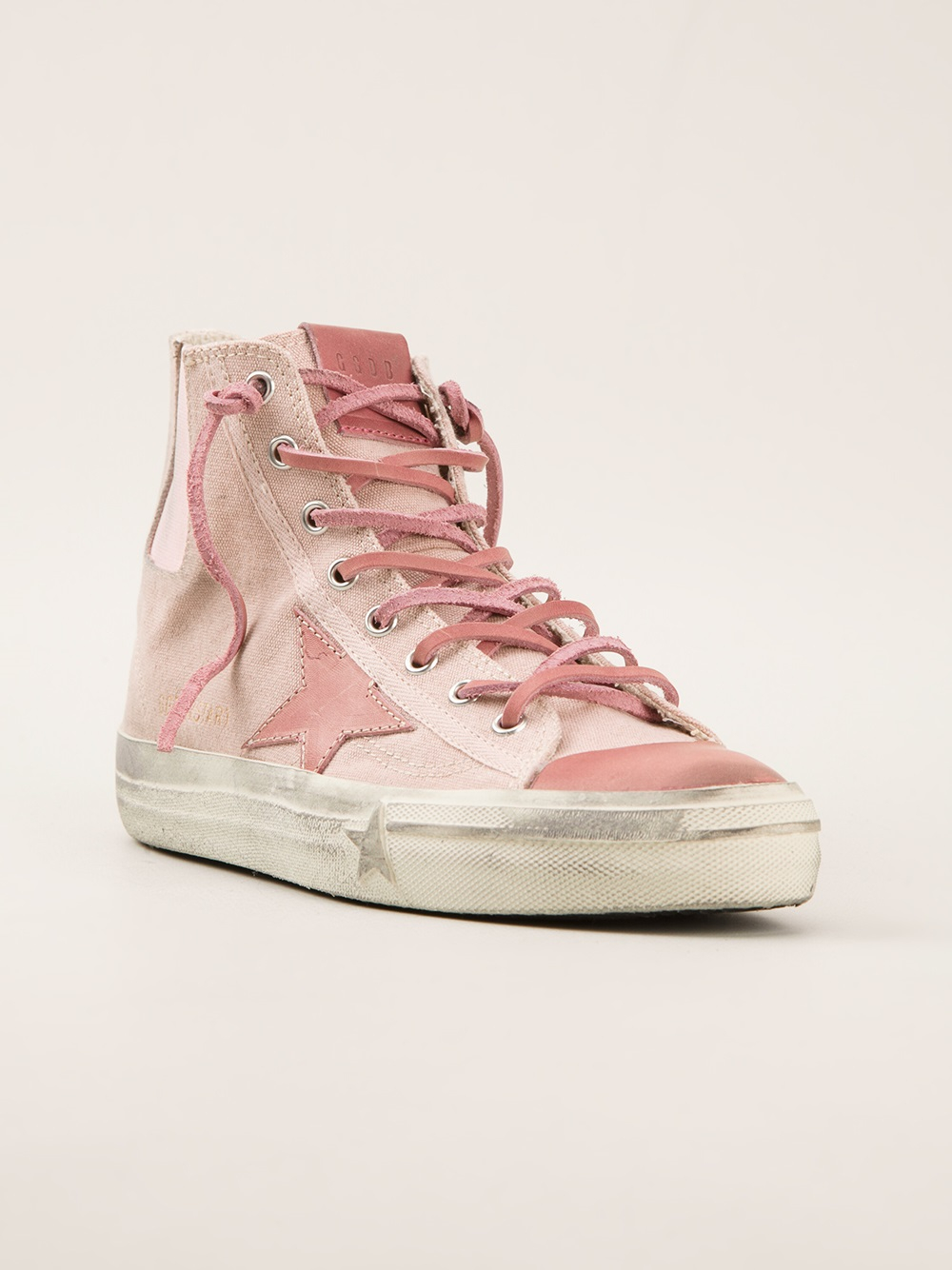 Lyst Golden Goose Deluxe Brand Vstar Hitop Sneakers in Pink
