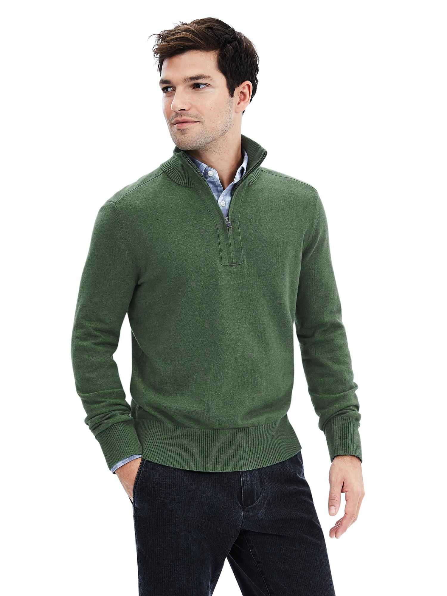 banana republic zip sweater