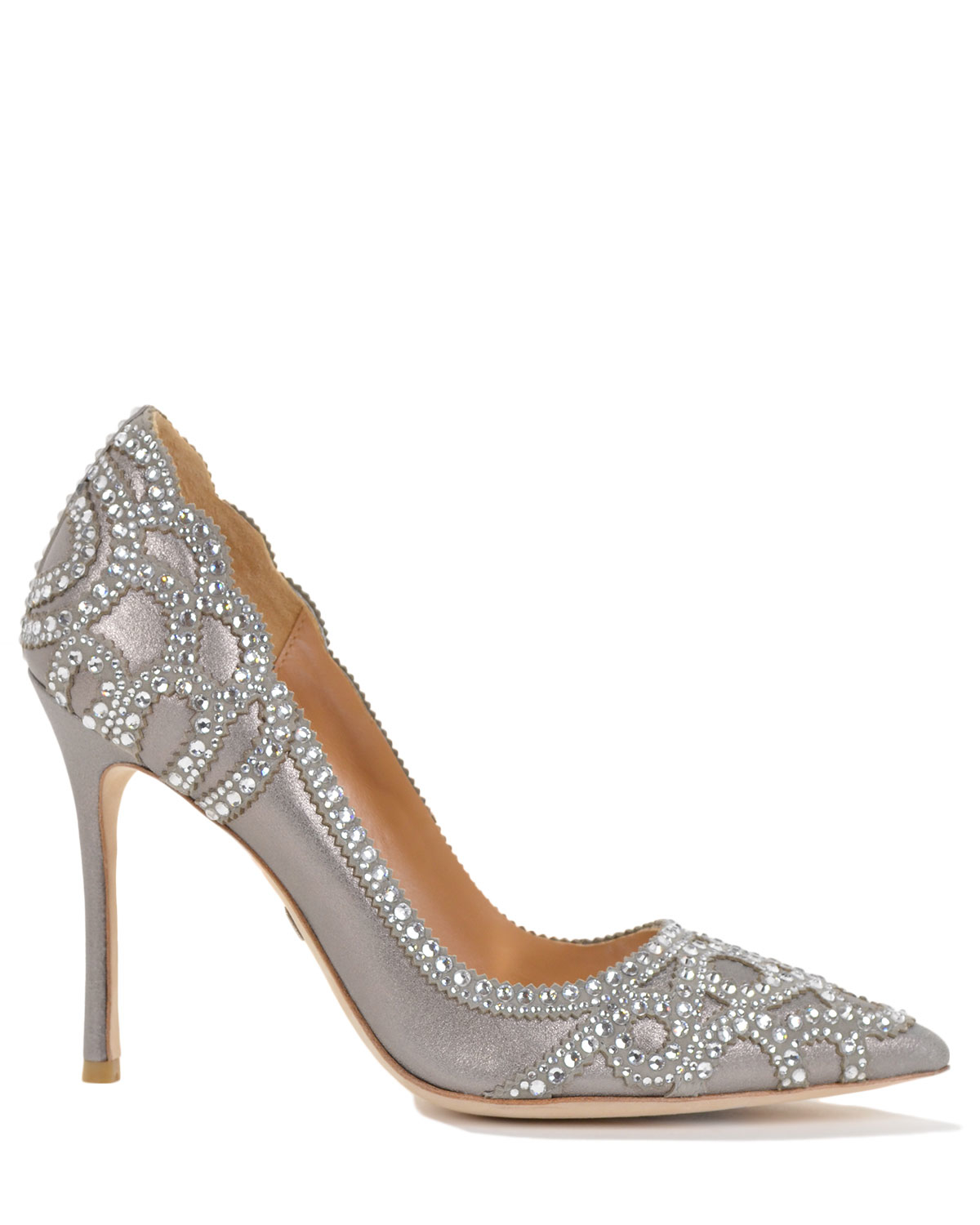 Badgley mischka Rouge-ii Embellished Evening Shoe in Metallic | Lyst