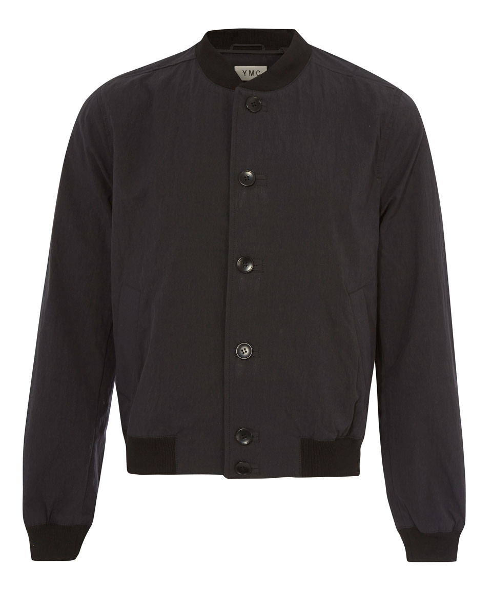 Lyst Ymc Black Button Bomber Jacket in Black for Men