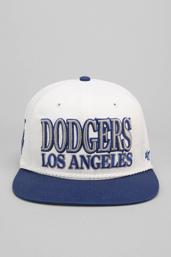 47 Brand Tasty Rope La Dodgers Strap-Back Hat in Blue for Men - Lyst