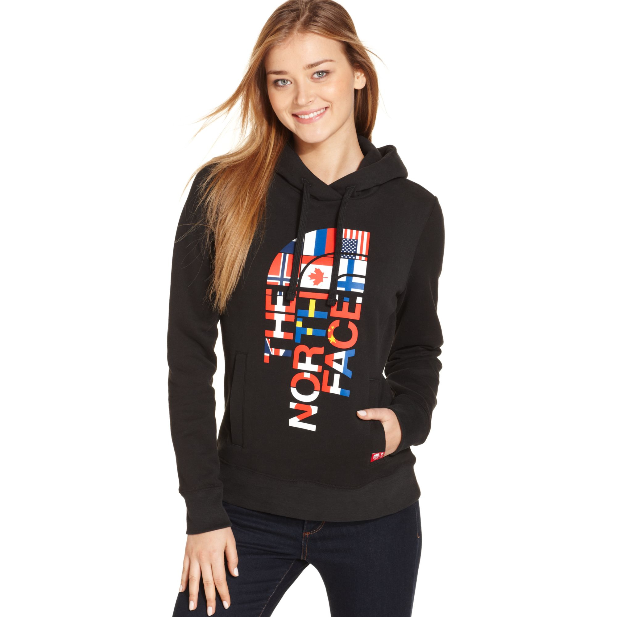the north face flag hoodie Online 