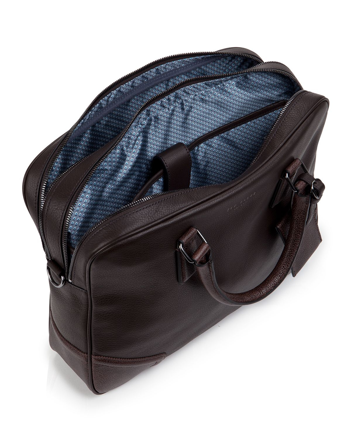 Ted baker Picton Leather Document Bag in Brown for Men (Chocolate) Lyst