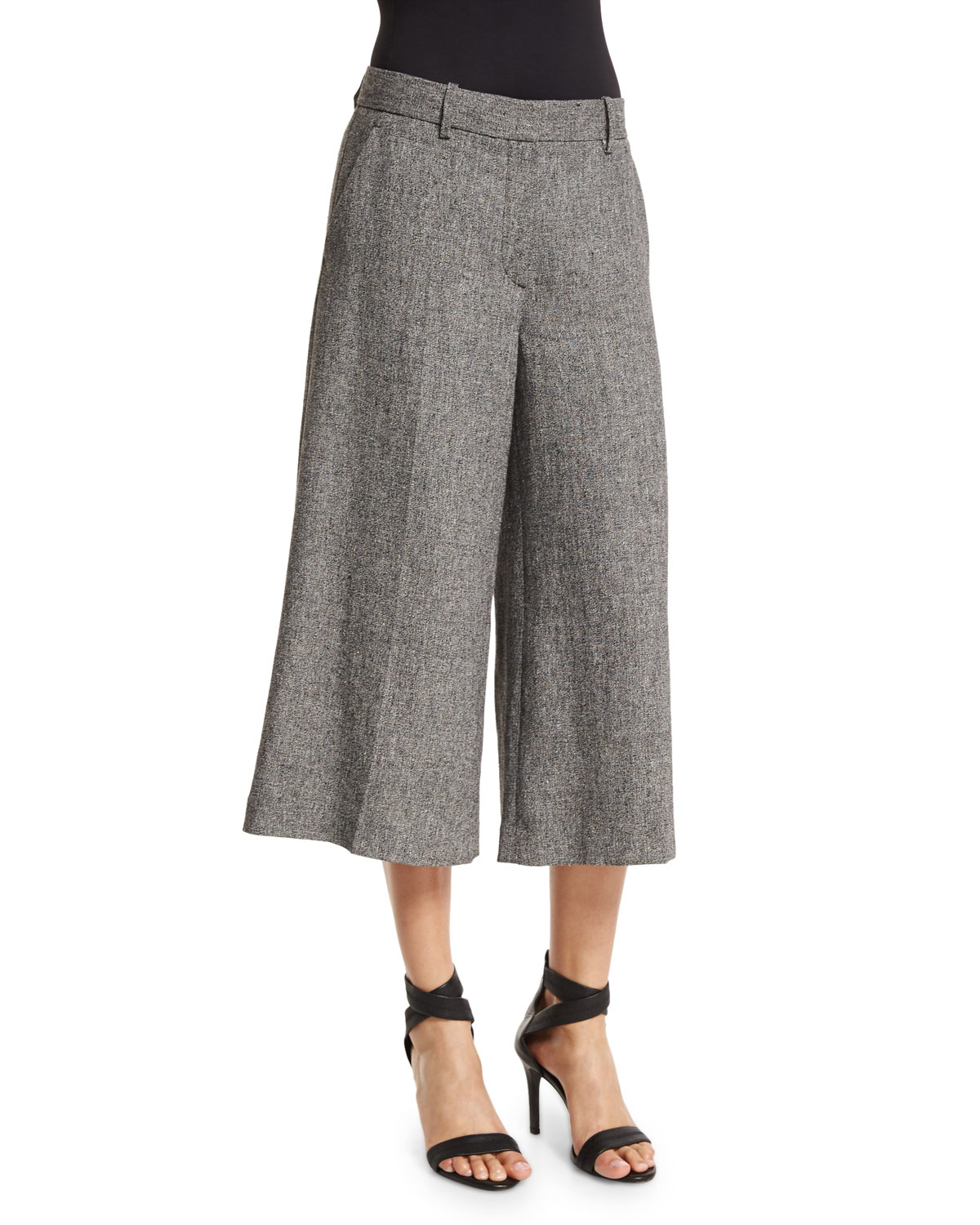 wide leg capri trousers