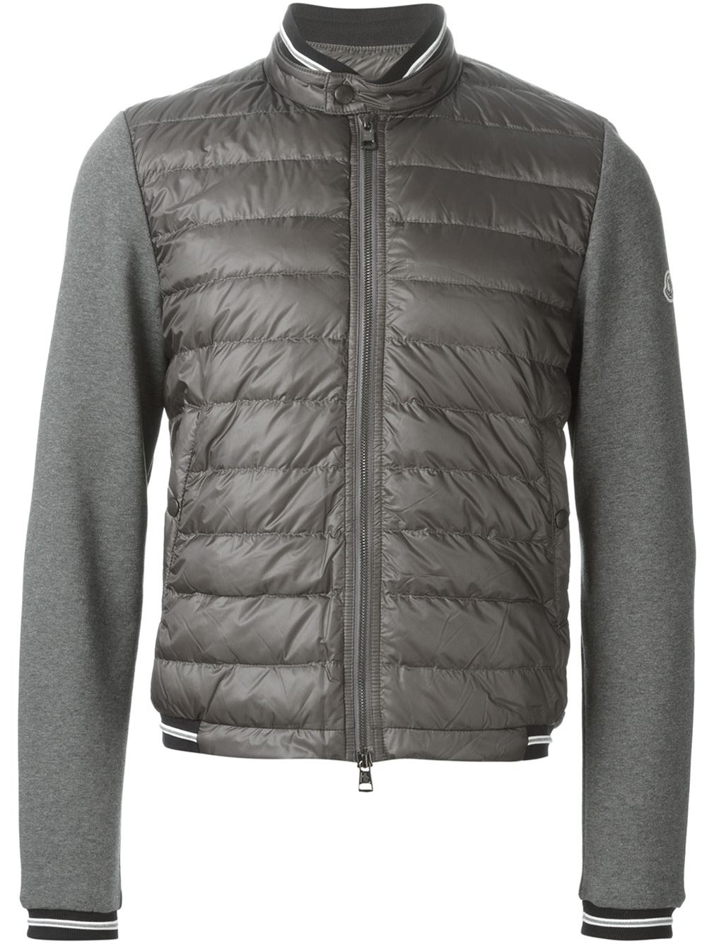 Moncler Padded Front Jacket in Gray for Men (grey) | Lyst