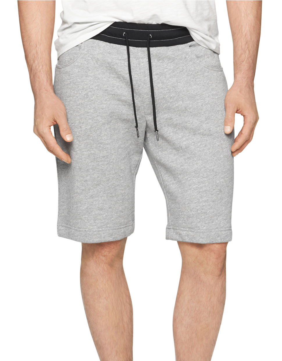 Calvin Klein Knit Athletic Shorts in Grey (Gray) for Men - Lyst