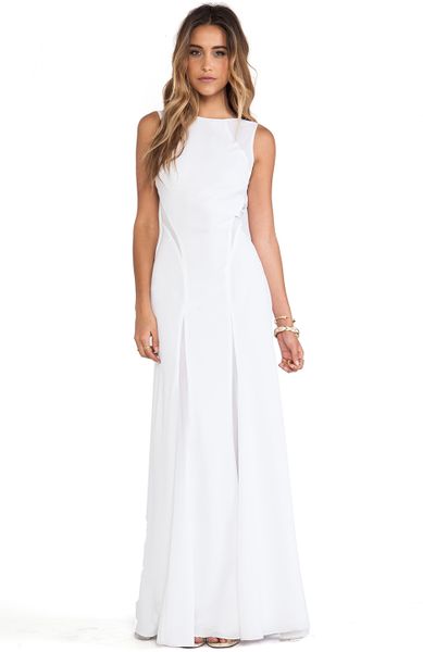 Jarlo Diamond Dress in White | Lyst