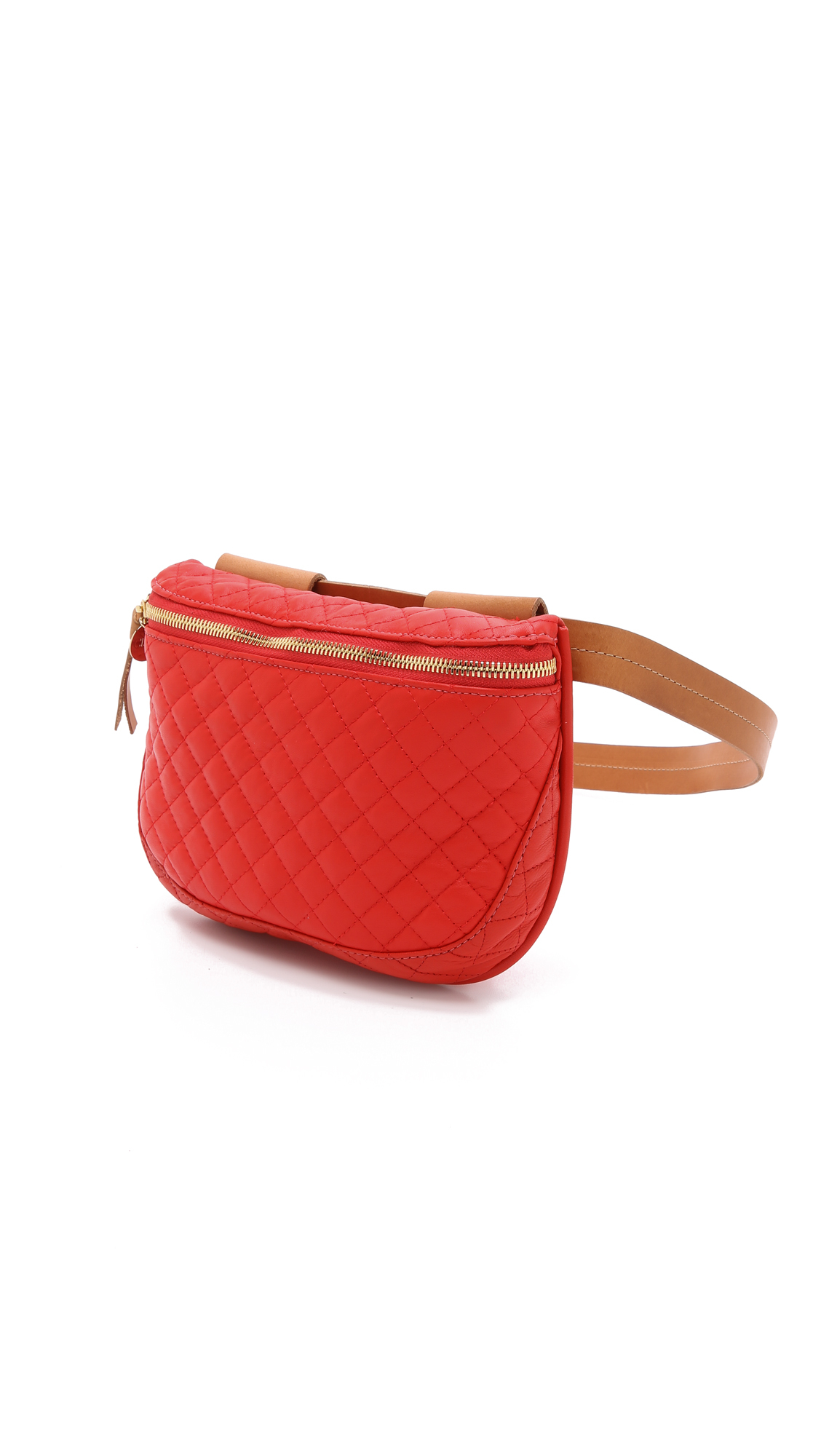 Clare V. Quilted Supreme Fanny Pack - Poppy in Red - Lyst