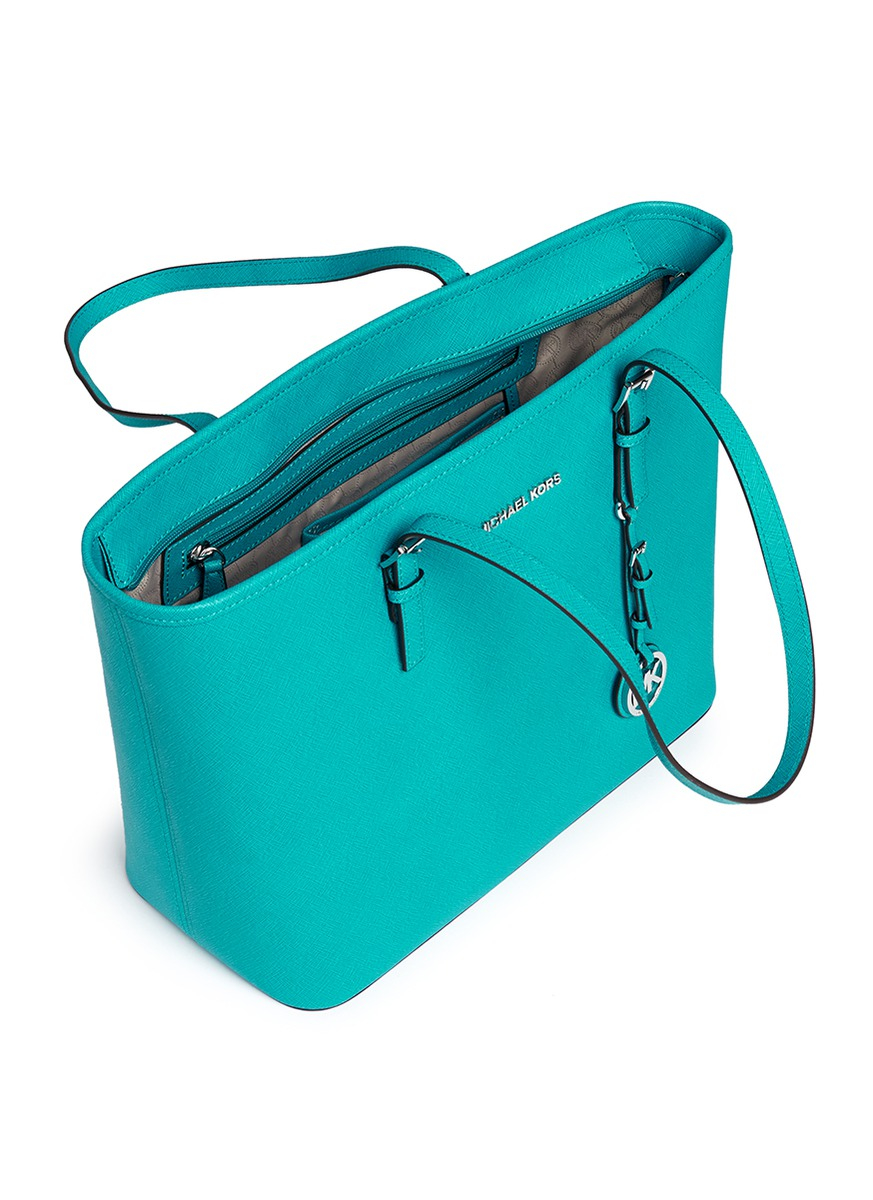 michael kors teal tote
