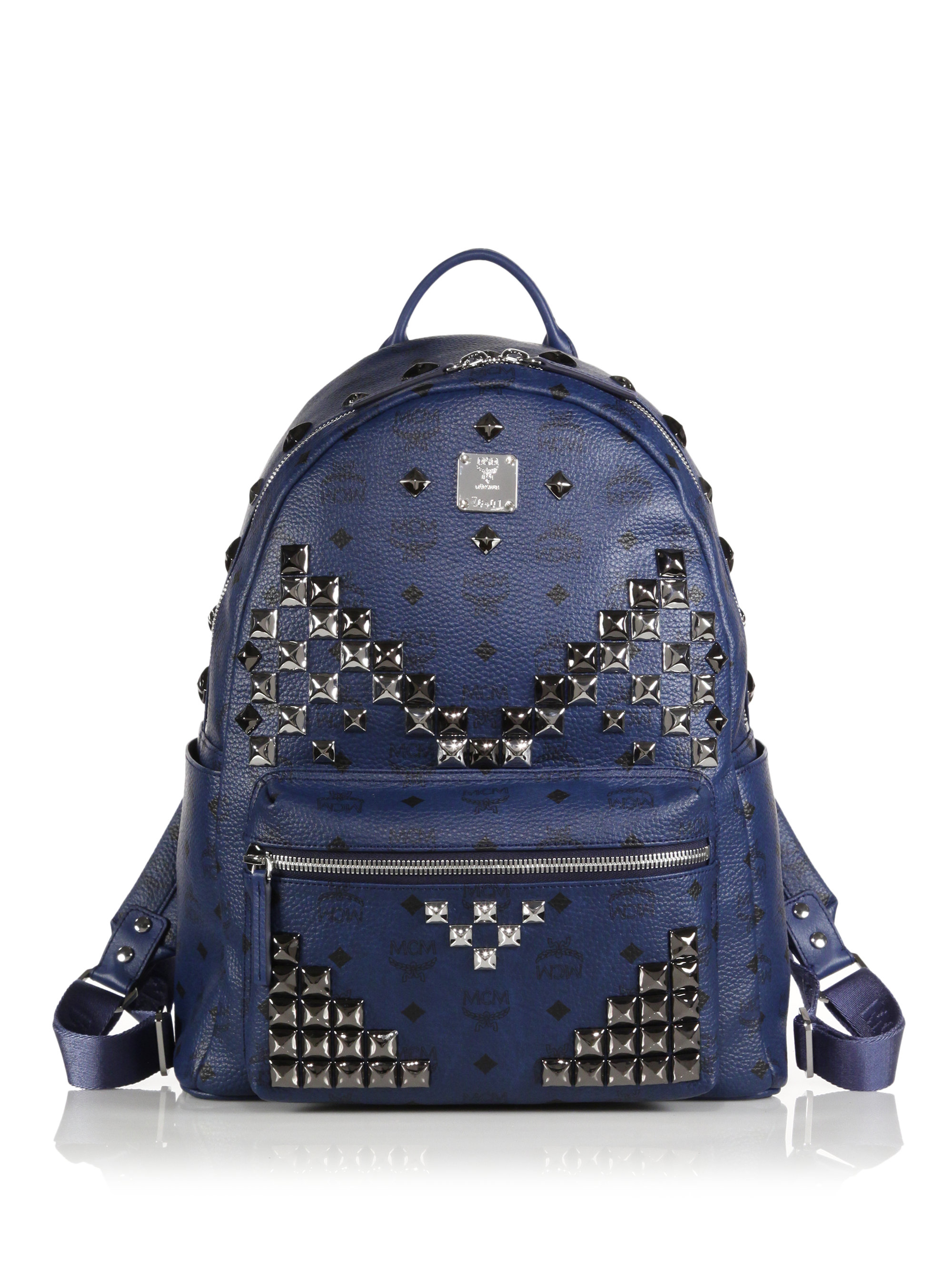 Lyst - Mcm Stark &quot;M Stud&quot; Backpack in Blue for Men