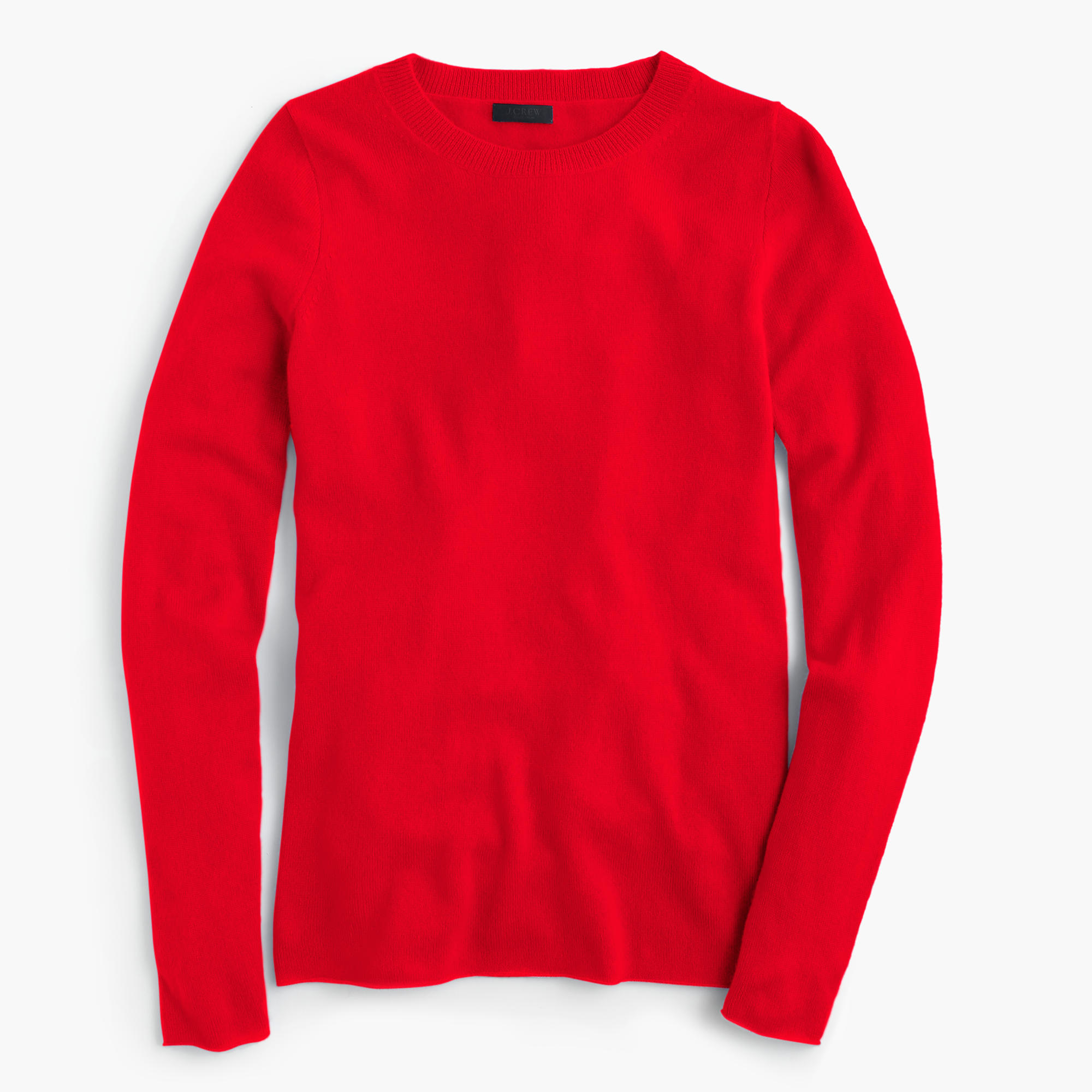 J.crew Italian Cashmere Long-sleeve T-shirt in Red (vivid flame) - Save ...