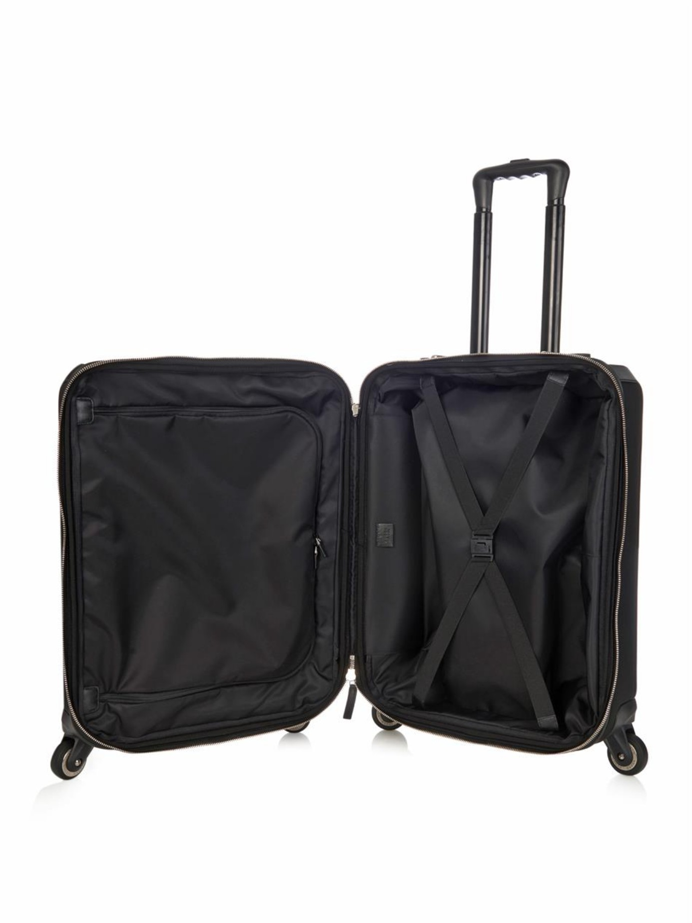 Lyst - Gucci Classic Canvas Trolley Suitcase in Black for Men