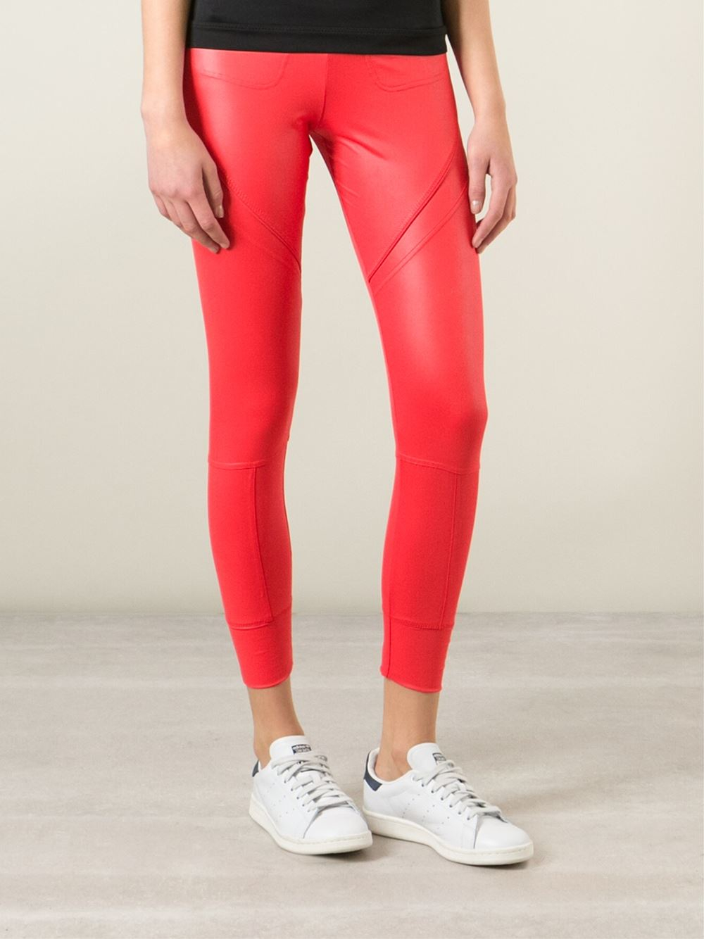 red running tights womens