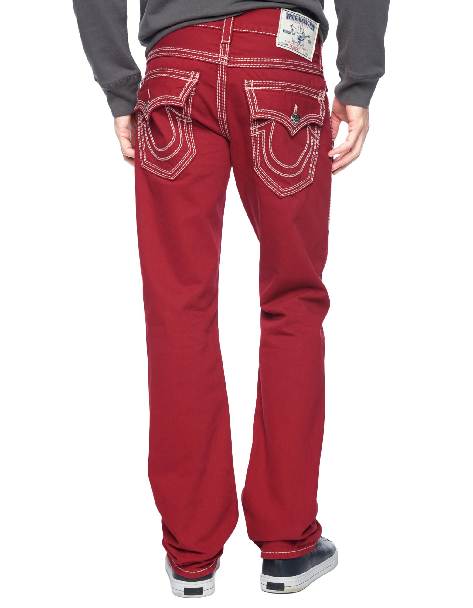 True religion Hand Picked Straight Natural Big Qt Mens Jeans in Red for ...