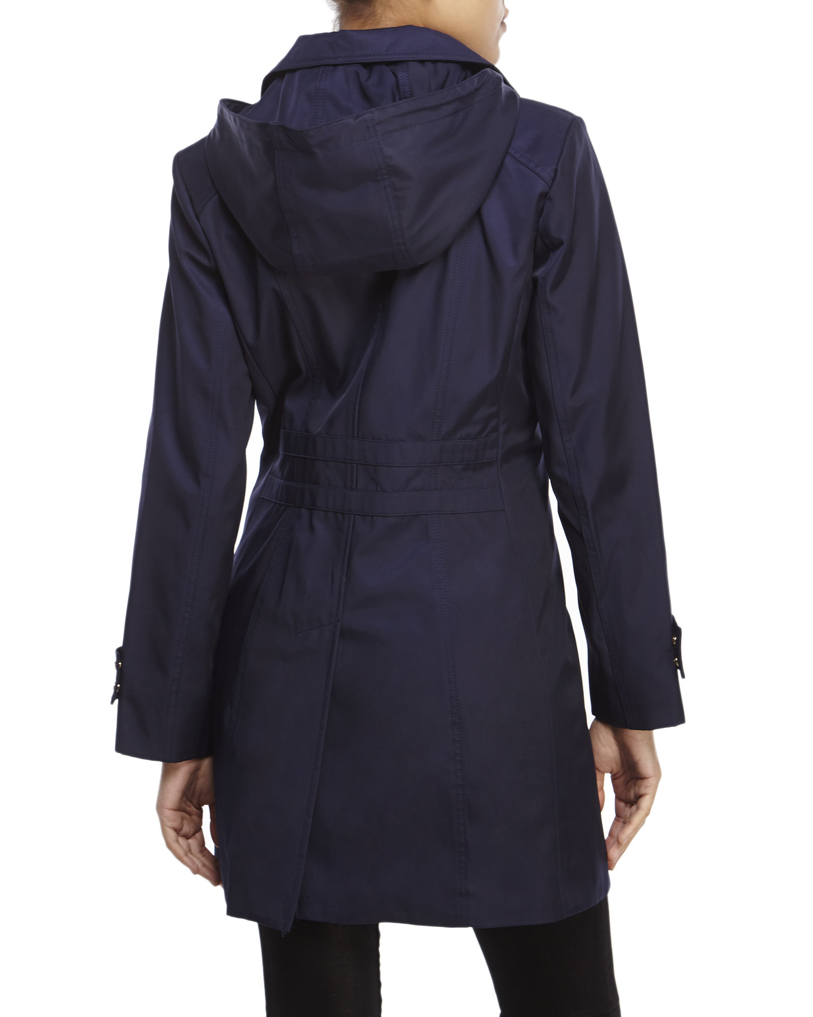 anne klein wool trench coat