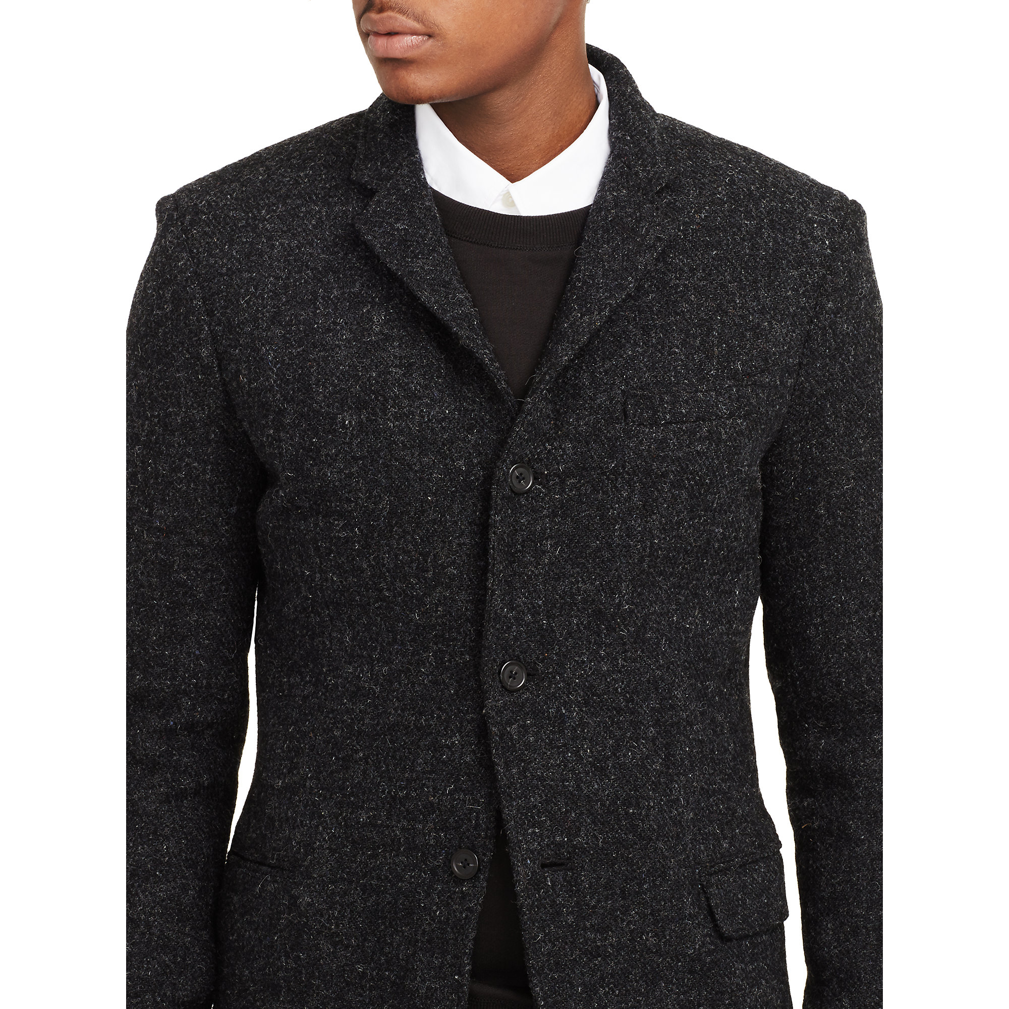Denim & Supply Ralph Lauren Harris Wool Tweed Blazer in Charcoal/Black  (Gray) for Men | Lyst