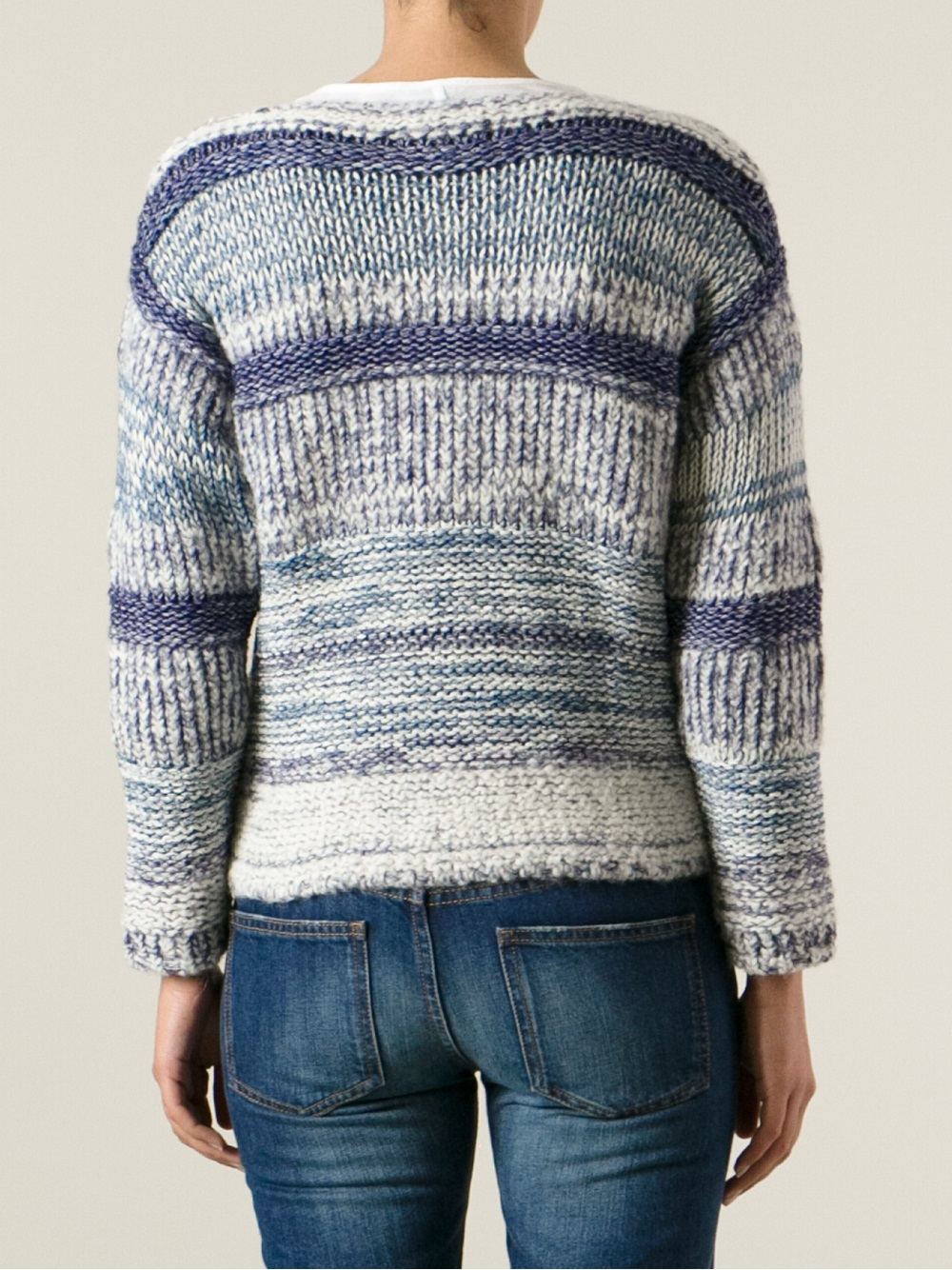 Étoile Isabel Marant Pit Shepard Knitted Textured Sweater in Blue - Lyst