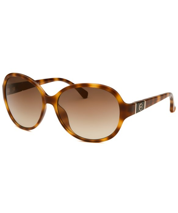 Lyst Michael Michael Kors Womens Round Soft Tortoise Sunglasses in Brown for Men