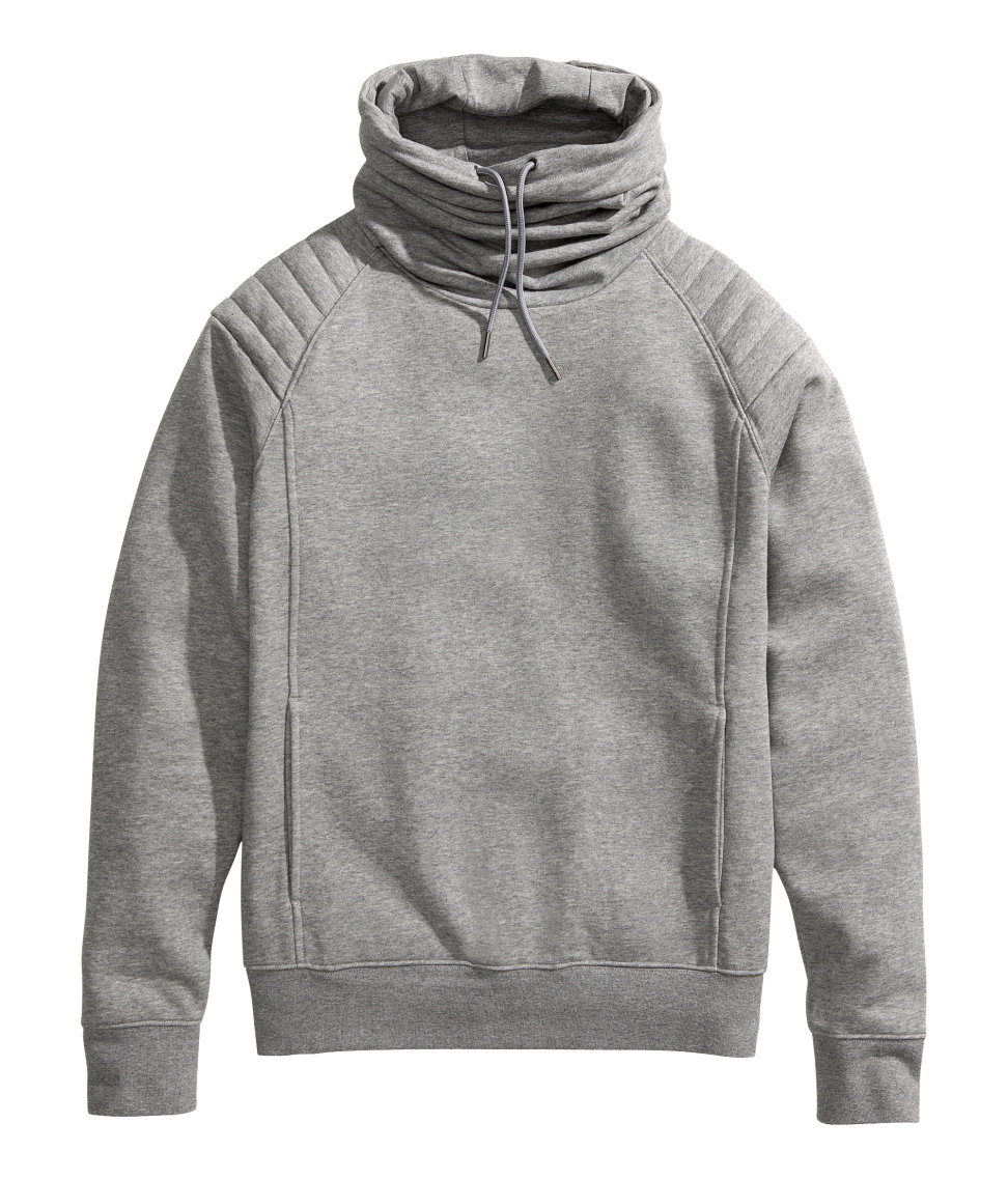 h&m chimney collar sweatshirt