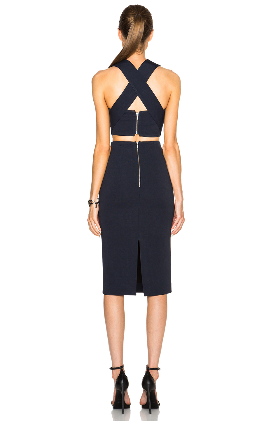 Lyst Nicholas Bandage Wrap Band Dress in Blue