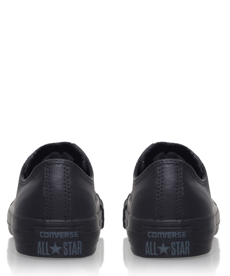 converse allstar low leather black mono leather