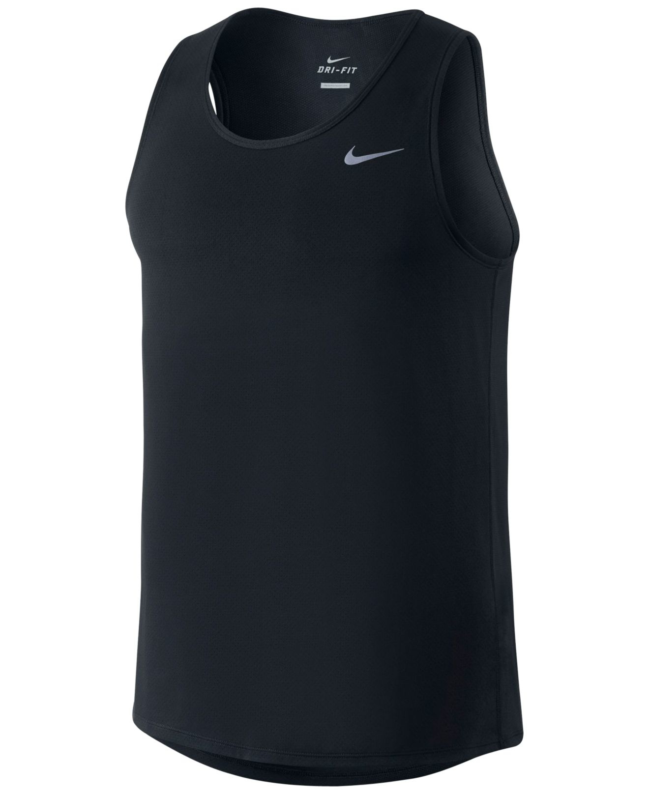 Lyst - Nike Contour Dri-fit Running Singlet in Black for Men