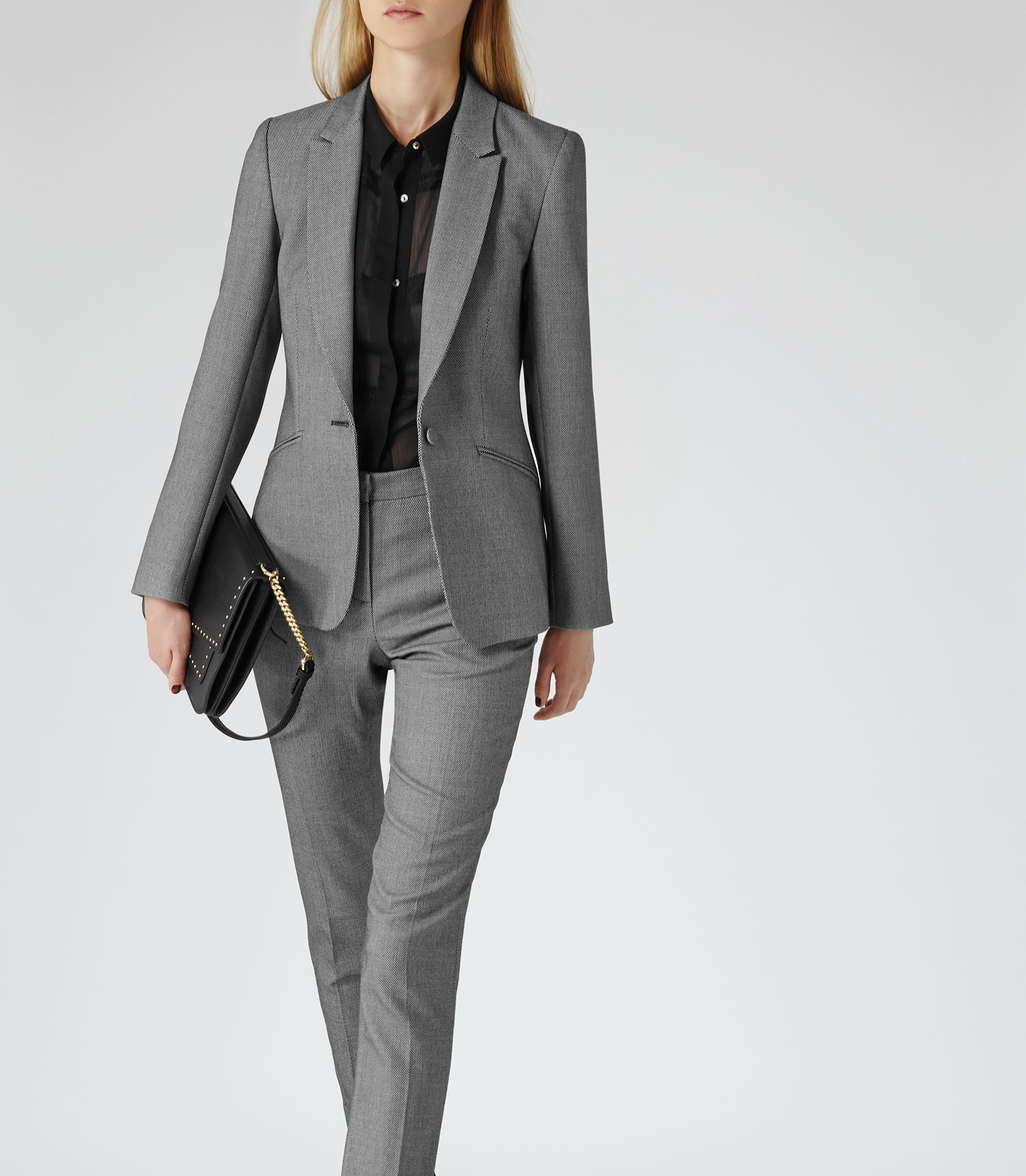 Reiss Millie Slim Tailored Blazer in Grey (Gray) for Men - Lyst