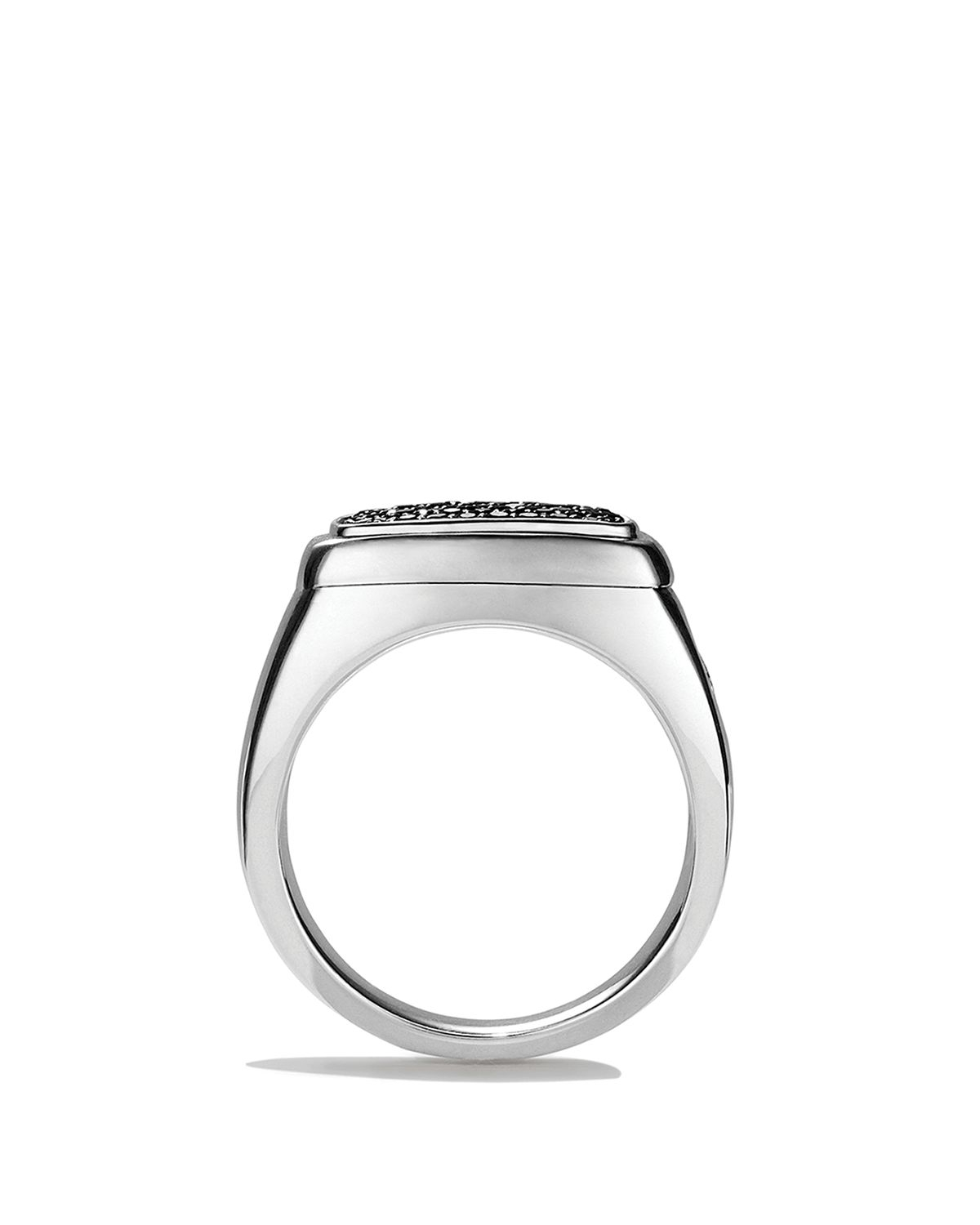 David Yurman Pavé Wide Ring With Black Diamonds for Men Lyst