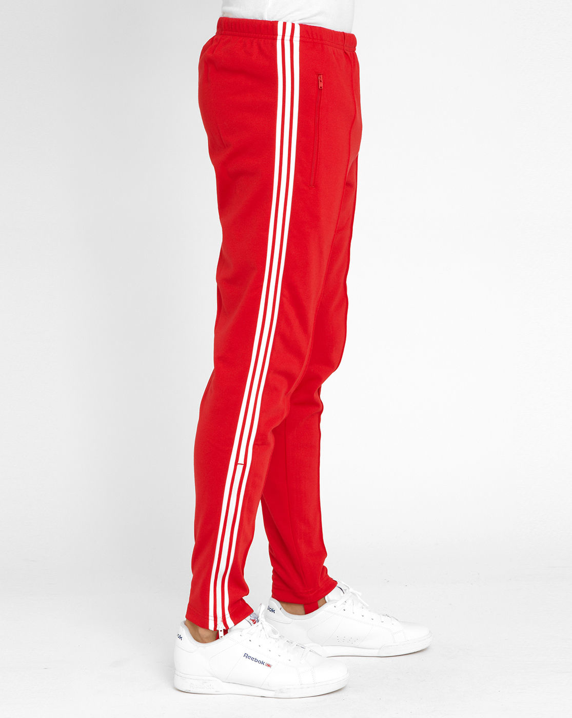 Adidas originals Red Beckenbauer Og Nylon Joggers in Red for Men | Lyst