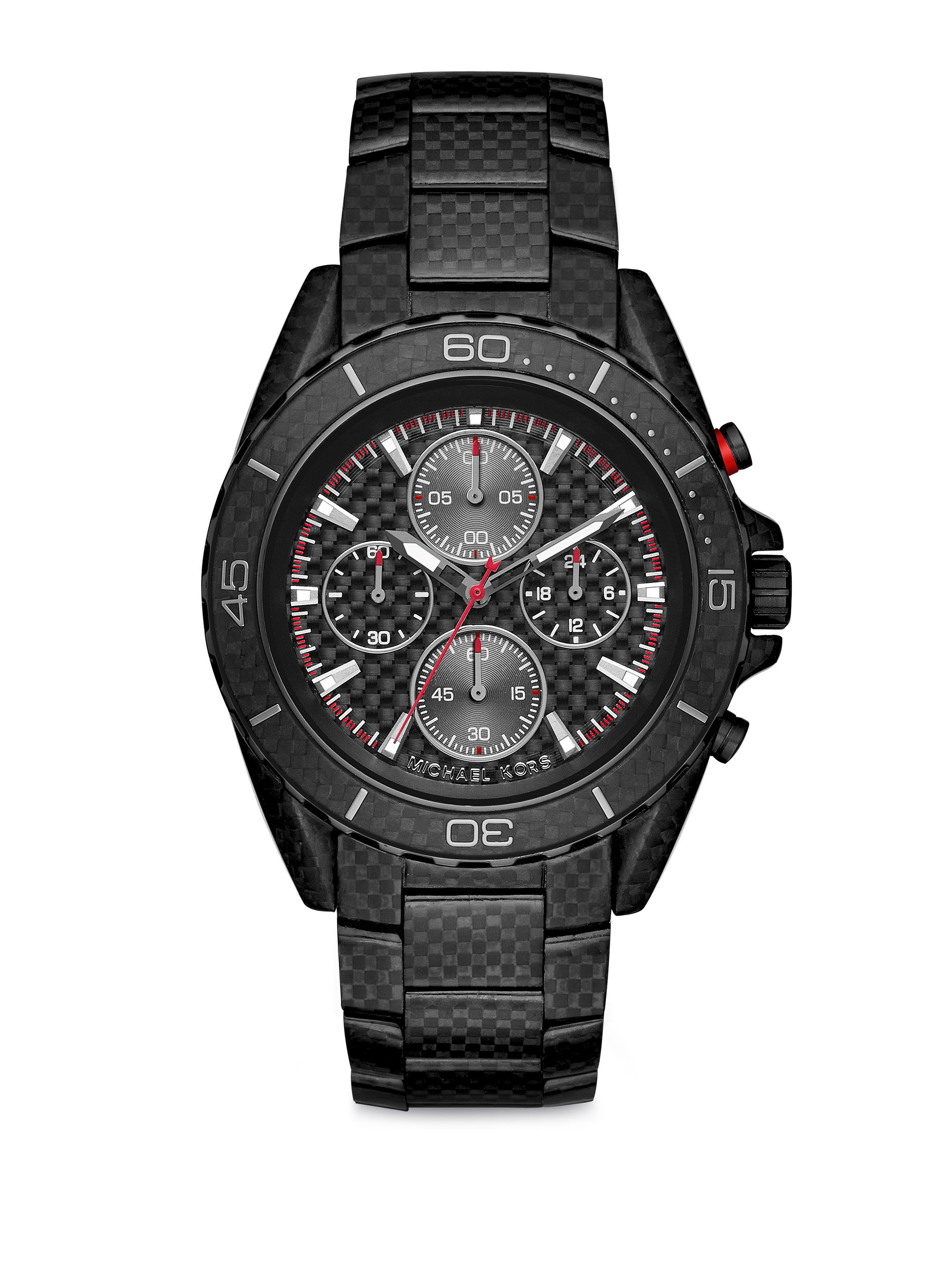 michael kors black stainless steel watch