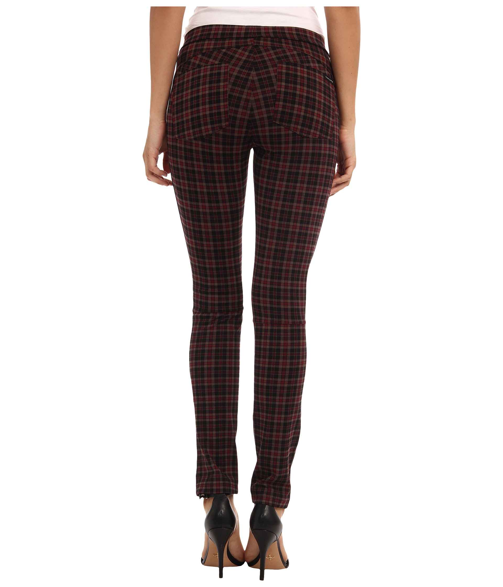 Sanctuary Plaid Grease Legging in Red 