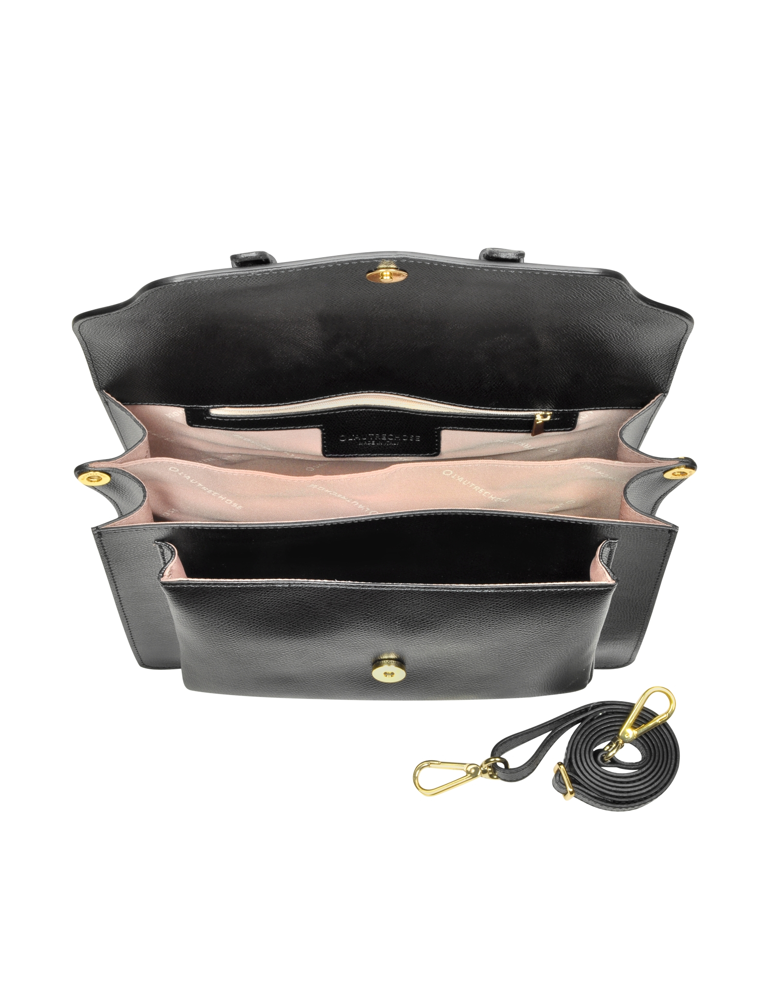 L&#39;Autre Chose Melody Black Leather Large Crossbody Bag - Lyst