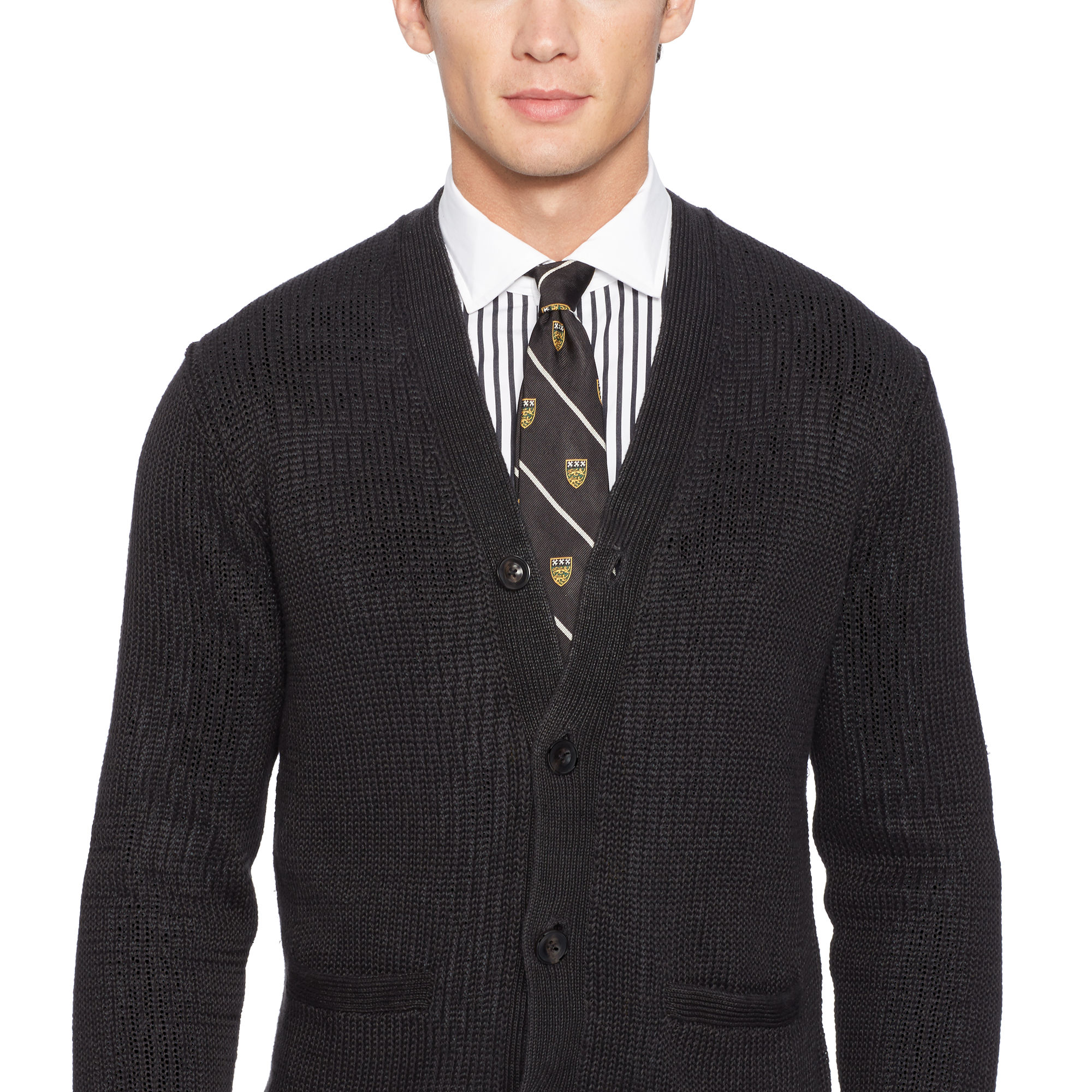 ralph lauren black cardigan