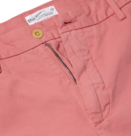 Gant Rugger Slim-Fit Cotton And Linen-Blend Shorts in Pink for Men | Lyst
