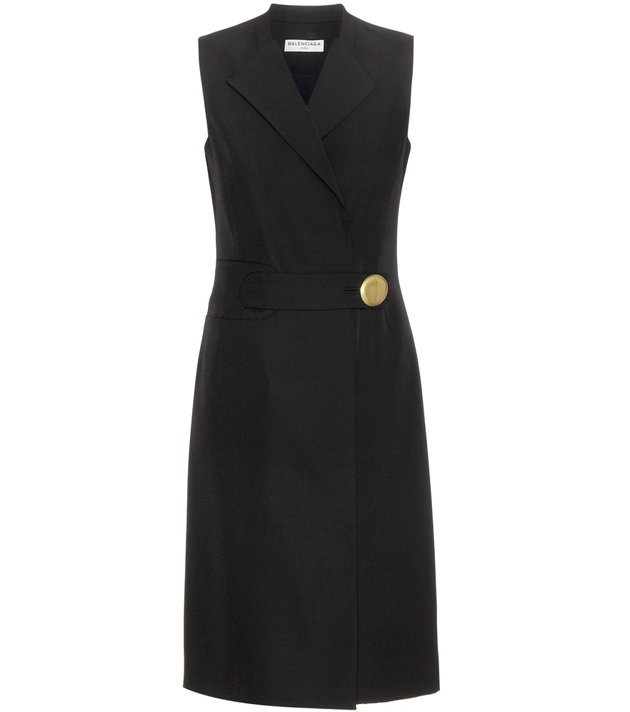 balenciaga black dress