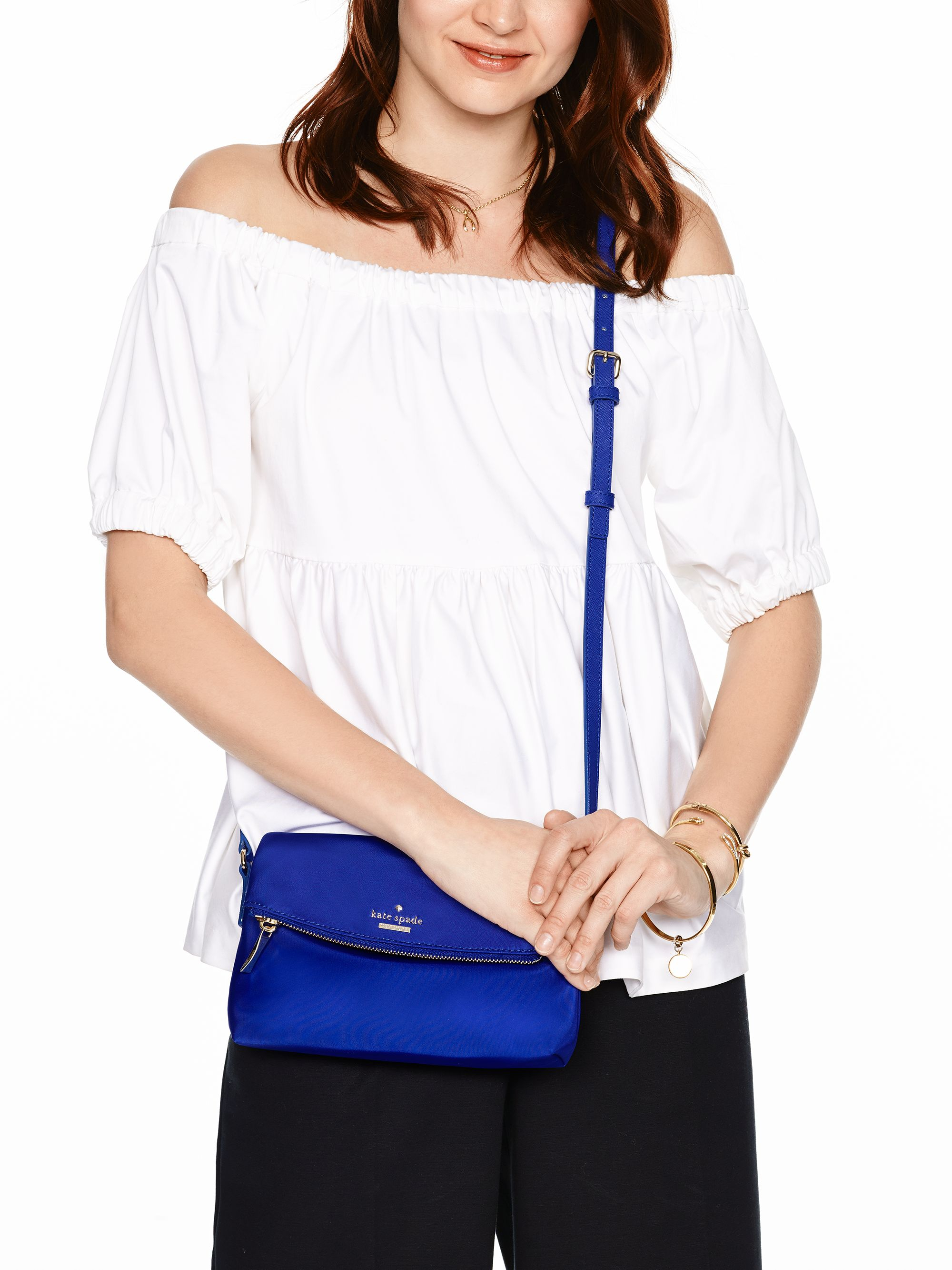 kate spade blue sling bag
