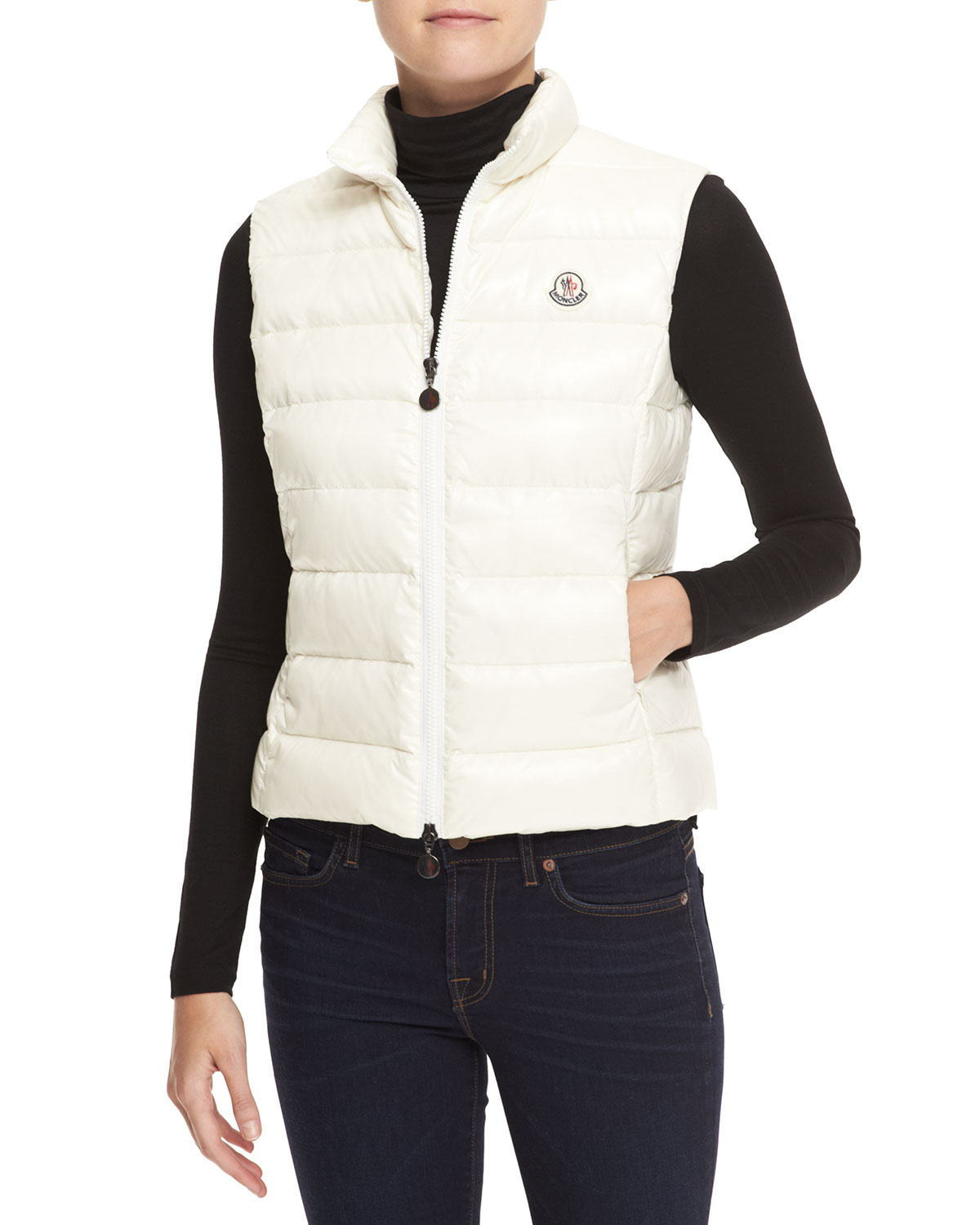 moncler white vest moncler white vest