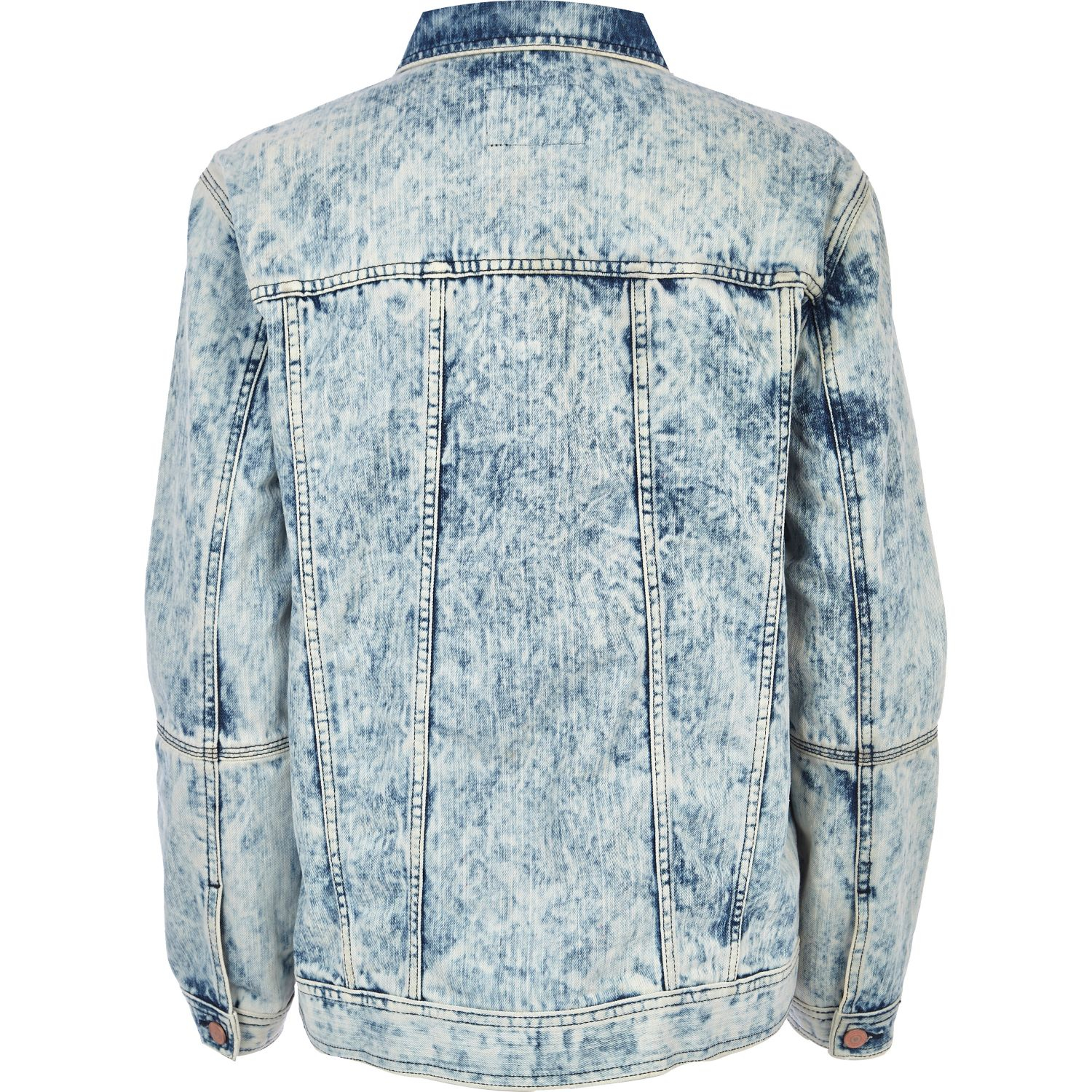 light acid wash denim jacket