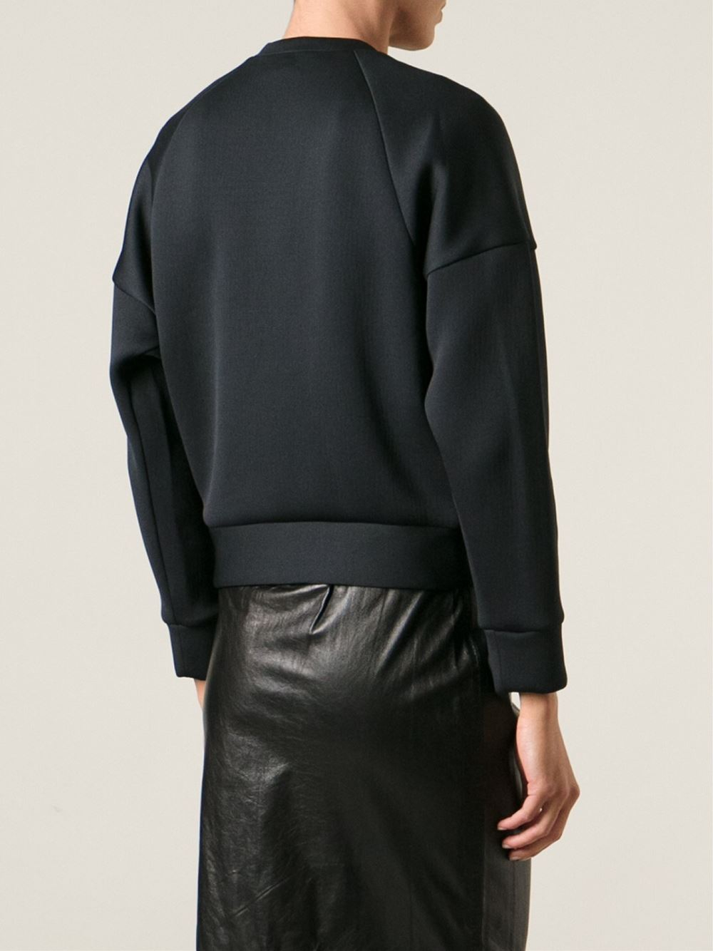 3.1 Phillip Lim Embroidered Poodle Sweatshirt in Black | Lyst