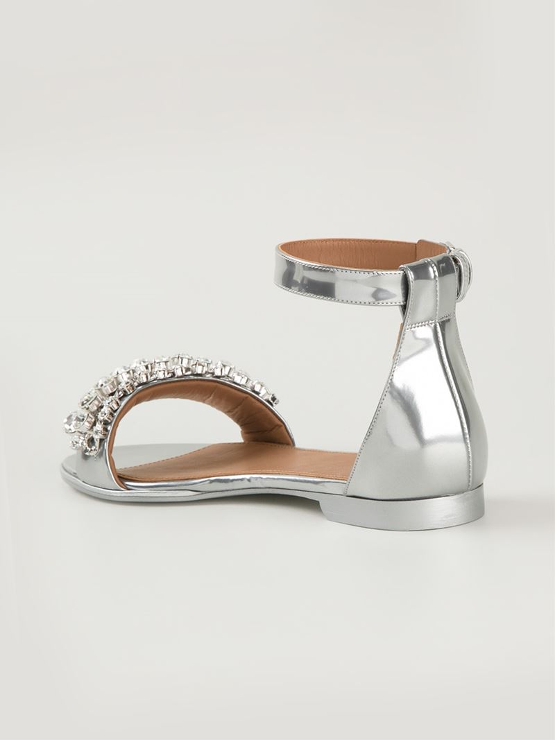 metallic gold flat sandals